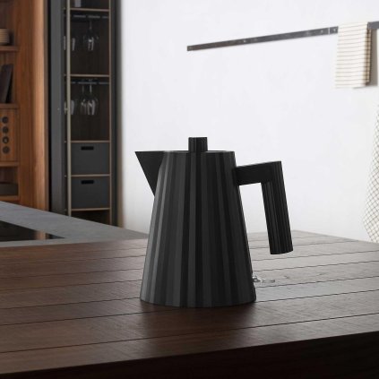 Bouilloire électrique PLISSE 1 l, noir, Alessi
