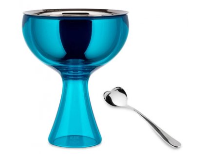 Coupes à glace BIG LOVE, avec cuillère, bleu, Alessi