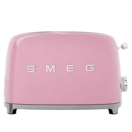 Grille-pain TSF01PKEU, 2 tranches, rose pastel, Smeg
