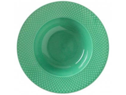 Assiette creuse RHOMBE 25 cm, vert, Lyngby