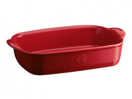 Plat de cuisson four 29 x 19 cm, rouge bordeaux, Emile Henry