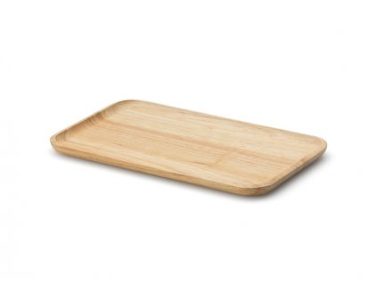 Plateau de service 22 x 13 x 1,2 cm, bois d'hévéa, Continenta