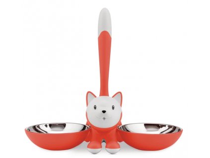 Gamelle pour chat TIGRITO 600 ml, rouge, ALessi