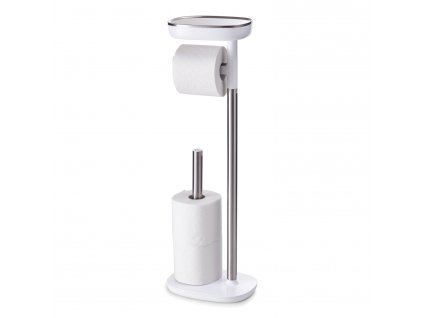 Porte papier toilette sur pied avec brosse de toilette EASYSTORE, blanc, Joseph Joseph