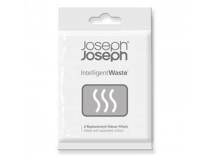 Filtres anti-odeurs de remplacement INTELLIGENT WASTE , 2 pièces, pour les poubelles TOTEM, TITAN et STACK, Joseph Joseph