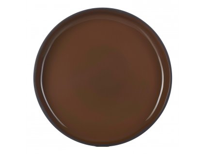 Assiette creuse CARACTERE 23 cm, marron, REVOL