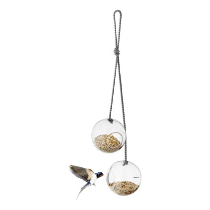 Mangeoire à oiseaux, double, verre, Eva Solo
