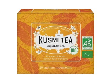 Thé aux fruits AQUAEXOTICA, 20 sachets en mousseline, Kusmi Tea