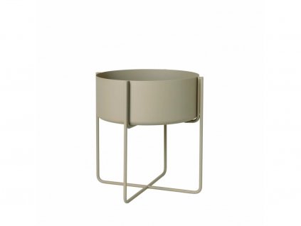 Pot de fleur sur pied KENA 40 cm, beige, Blomus