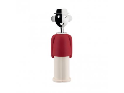 Tire-bouchon ALESSANDRO M, rouge et blanc, Alessi