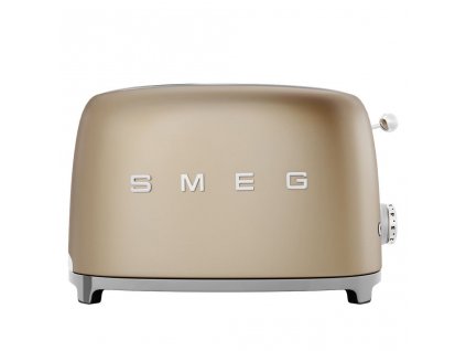 Grille-pain TSF01CHMEU, 2 tranches, or mat, Smeg