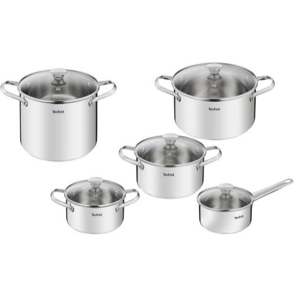 Jeu de casseroles COOK EAT B921SA55, 10 pièces, Tefal
