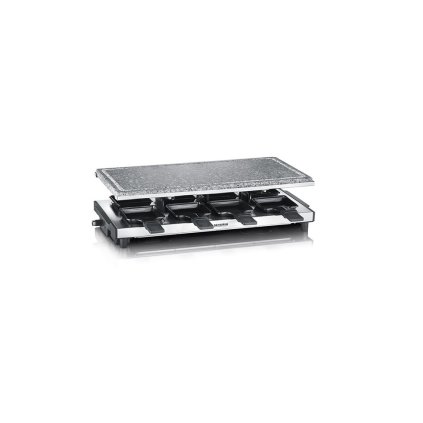 Appareil à raclette RG 2374, 1500 W, 8 mini poêles, acier inoxydable, Severin