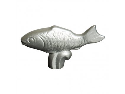 Poignée de couvercle FISH, argent, Staub