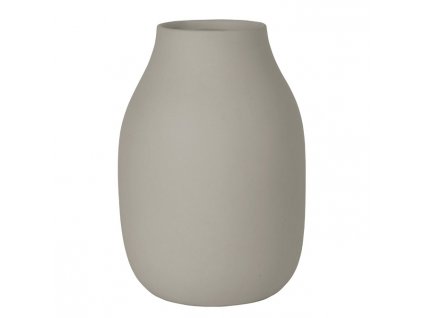 Vase COLORA S 15 cm, gris chaud, Blomus