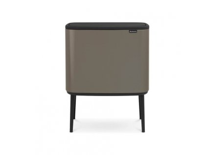 Poubelle à couvercle tactile BO 11 + 23 l, platine, Brabantia