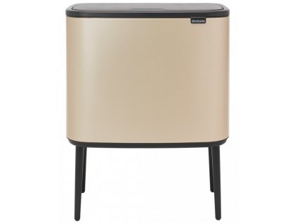 Poubelle à couvercle tactile BO 11 + 23 l, champagne, Brabantia