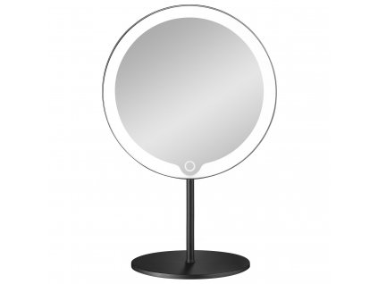 Miroir de maquillage MODO LED, grossissement 5 fois, noir, Blomus