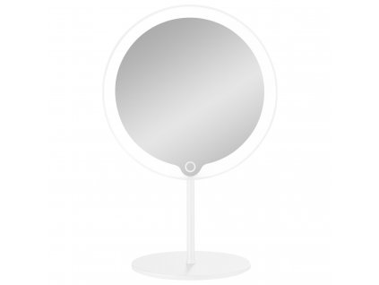 Miroir de maquillage MODO LED, grossissement 5 fois, blanc, Blomus