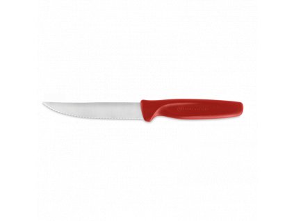 Couteau à steak CREATE 10 cm, lame dentelée, rouge, Wüsthof