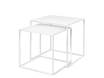 Bout de canapé FERA, set de 2 pc, blanc, Blomus