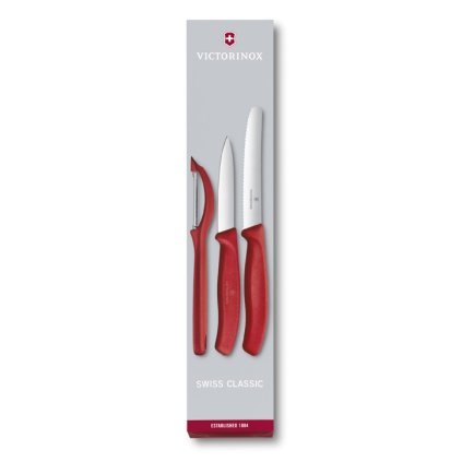 Ensemble de couteaux avec econome, 3 pièces, Victorinox