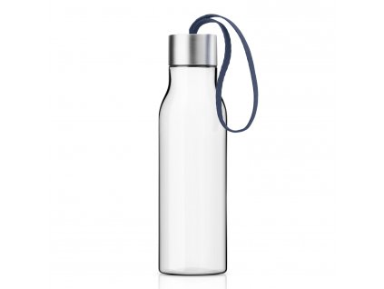 Bouteille d'eau 500 ml, avec sangle bleu marine, plastique, Eva Solo