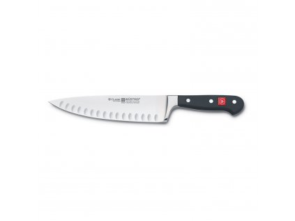 Couteau de chef CLASSIC, 20 cm, lame large, rainures, Wüsthof