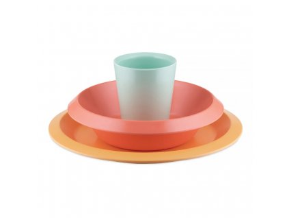 Set de vaisselle pour enfants GIRO, 3 pièces, orange, Alessi