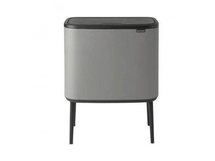 Poubelle à couvercle tactile BO TOUCH BIN 3 x 11 l, gris minéral, Brabantia