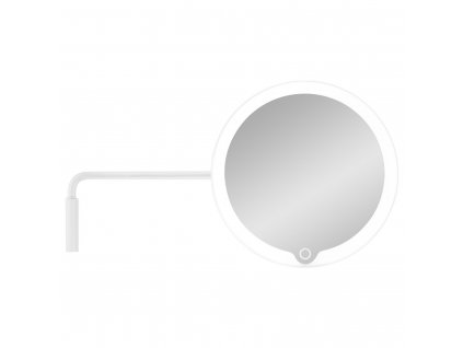 Miroir de maquillage MODO LED, montage mural, grossissement 5 fois, blanc, Blomus