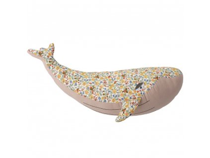 Peluche GUNNE baleine, jaune, Bloomingville