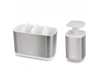 Organiseur de lavabo EASYSTORE avec distributeur de savon PRESTO 70551, 2 pc, Joseph Joseph