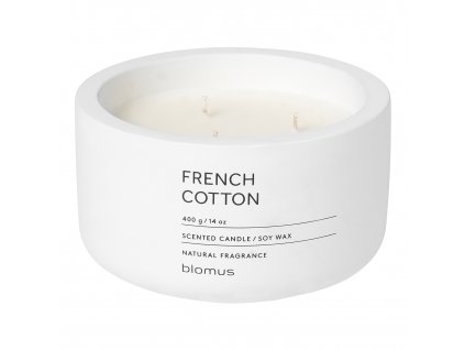 Bougie parfumée FRAGA ⌀ 13 cm, Coton Français, Blomus