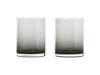 Verre à eau MERA set de 2 pc, 220 ml, verre fumé, Blomus