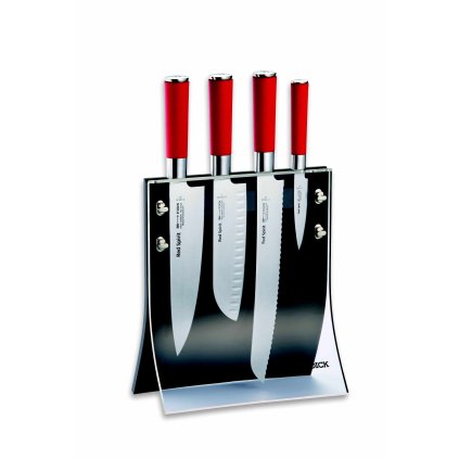 Set de couteaux, 4 pièces, avec support à couteau magnétique RED SPIRIT, F.Dick