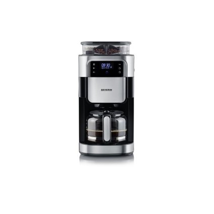 Machine à café filtre KA 4813, avec moulin à café, noir, Severin