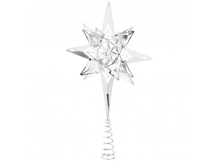 Décoration sapin de Noël TOP STAR 32 cm, plaqué argent, Rosendahl