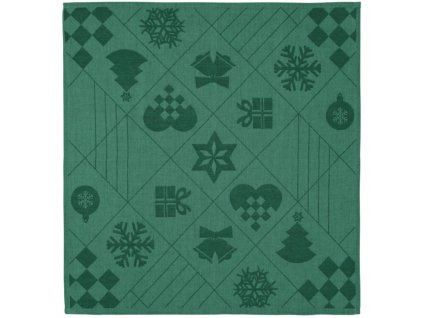 Serviette de Noël NATALE, set de 4 pc, 45 x 45 cm, vert, Rosendahl