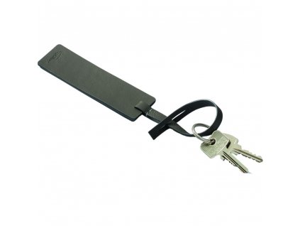 Porte-clés JEAN 15 cm, taupe, cuir, Philippi