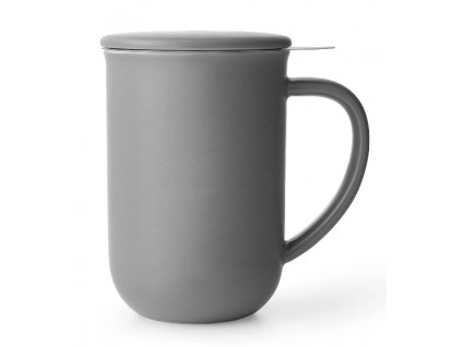 Mug avec infuseur à thé MINIMA 500 ml, gris, Viva Scandinavia
