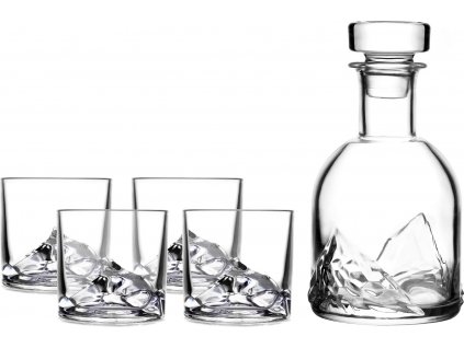 Set de verre et carafe à whisky EVEREST, 5 pièces, Litton