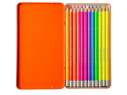 Set de crayons de couleur PRINTWORKS NEON, 12 pièces, Printworks