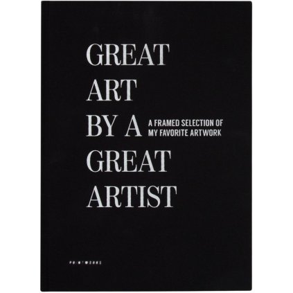 Livre avec encadrements GREAT ART, noir, Printworks