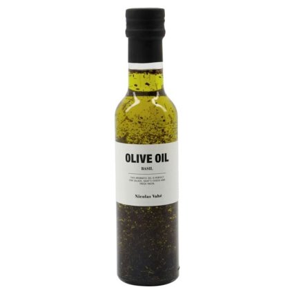 Huile d'olive infusée au basilic 250 ml, Nicolas Vahé