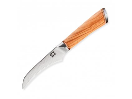 Couteau à bordure SOK OLIVE SUNSHINE DAMASCUS, 8 cm, Dellinger