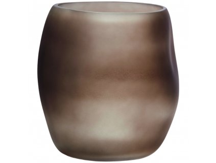 Vase ORGANIC 15 cm, marron, verre, Philippi