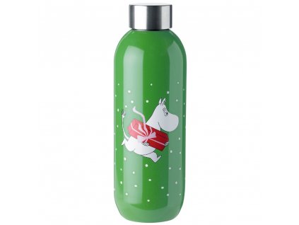 Bouteille isotherme TO GO CLICK MOOMIN PRESENT 750 ml, vert, Stelton