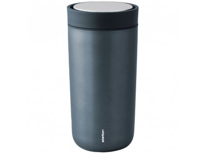 Mug de voyage TO GO CLICK 400 ml, bleu foncé métallisé, Stelton