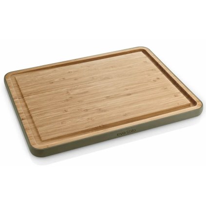 Planche à découper GREEN TOOL 39 x 28 cm, avec rainure à jus, bambou, Eva Solo